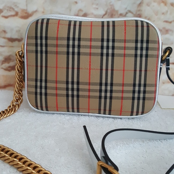 ❣️HP❣️ New Burberry Link Camera 1983 Check Crossbody Bag - Picture 4 of 7